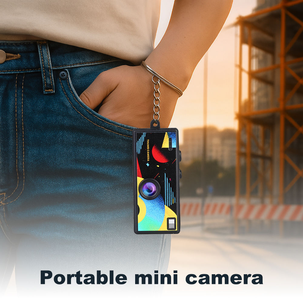 Mini Cámara Digital Magecam 1080P con Llavero – Cámara Retro Portátil con Soport