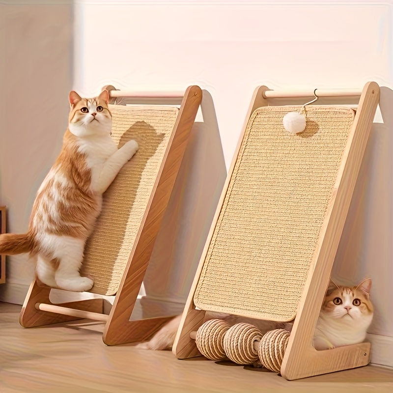 Miniatura: Alfombrilla Rascadora de Sisal para Gatos – Protector de Pared y Mueble