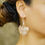 Thumbnail: Ginkgo Pink Shell Earring