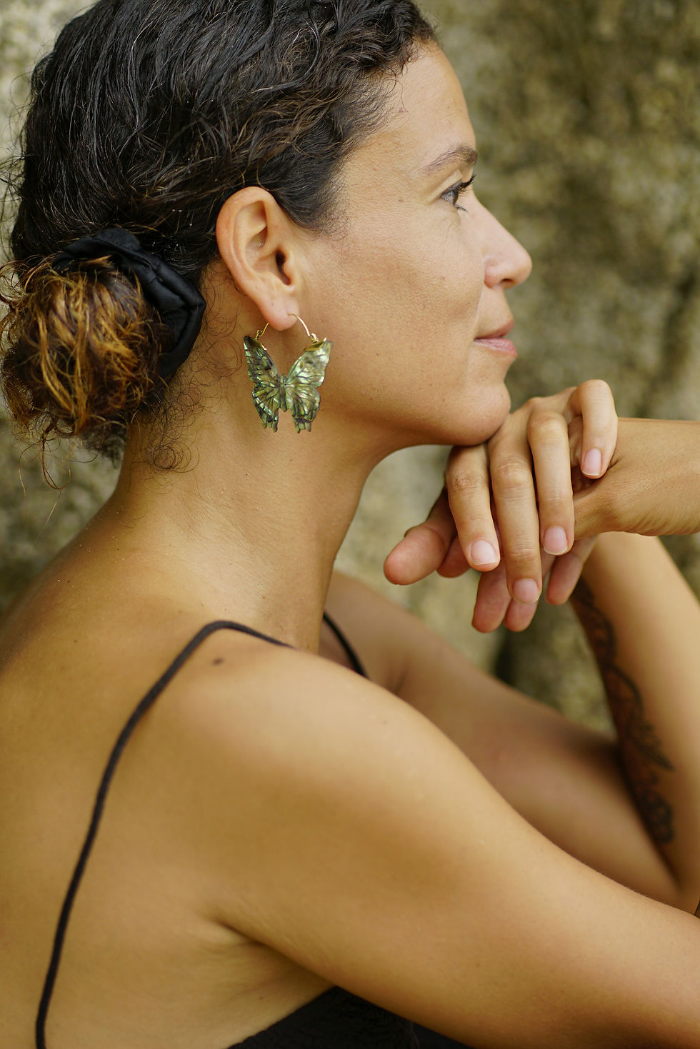 Miniaturbild: Butterfly  Earrings Abalone