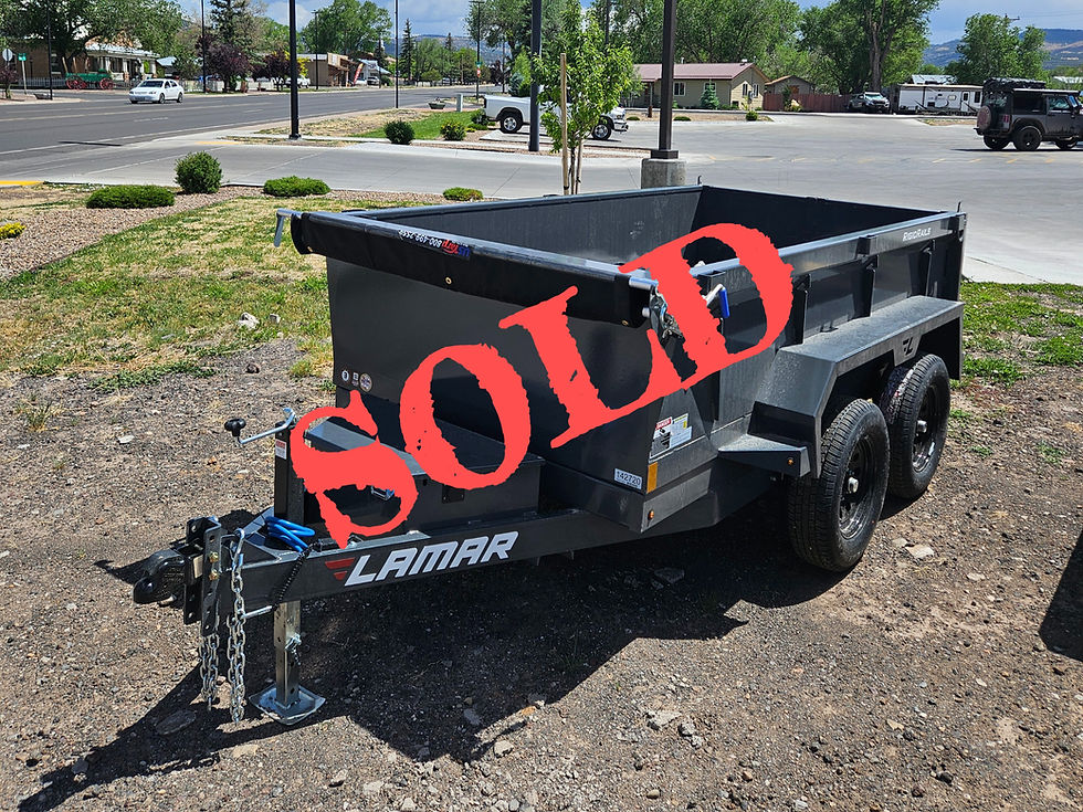 60"x 10' DS -7k MINI DUMP-TANDEM AXLE