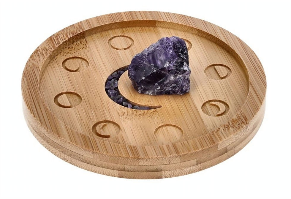 Mondphasen Räucherstäbchenhalter Amethyst