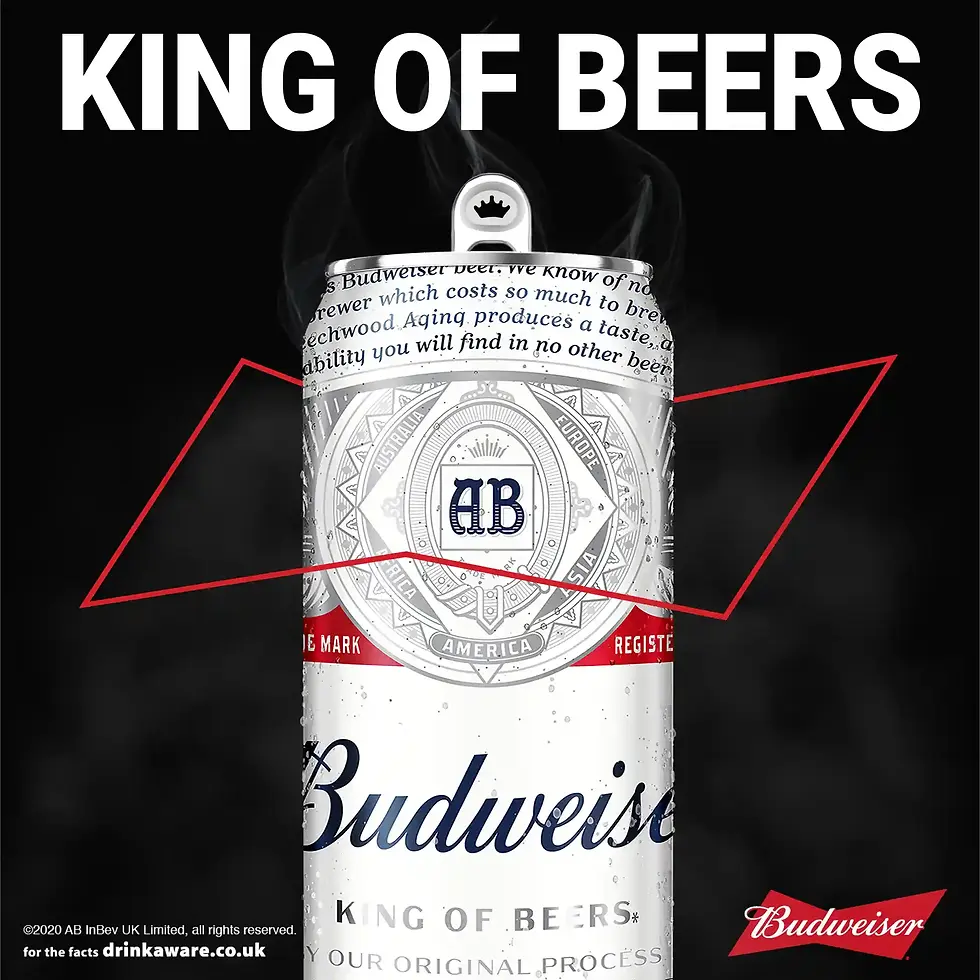 Budweiser Premium Lager Beer x 568ml Can