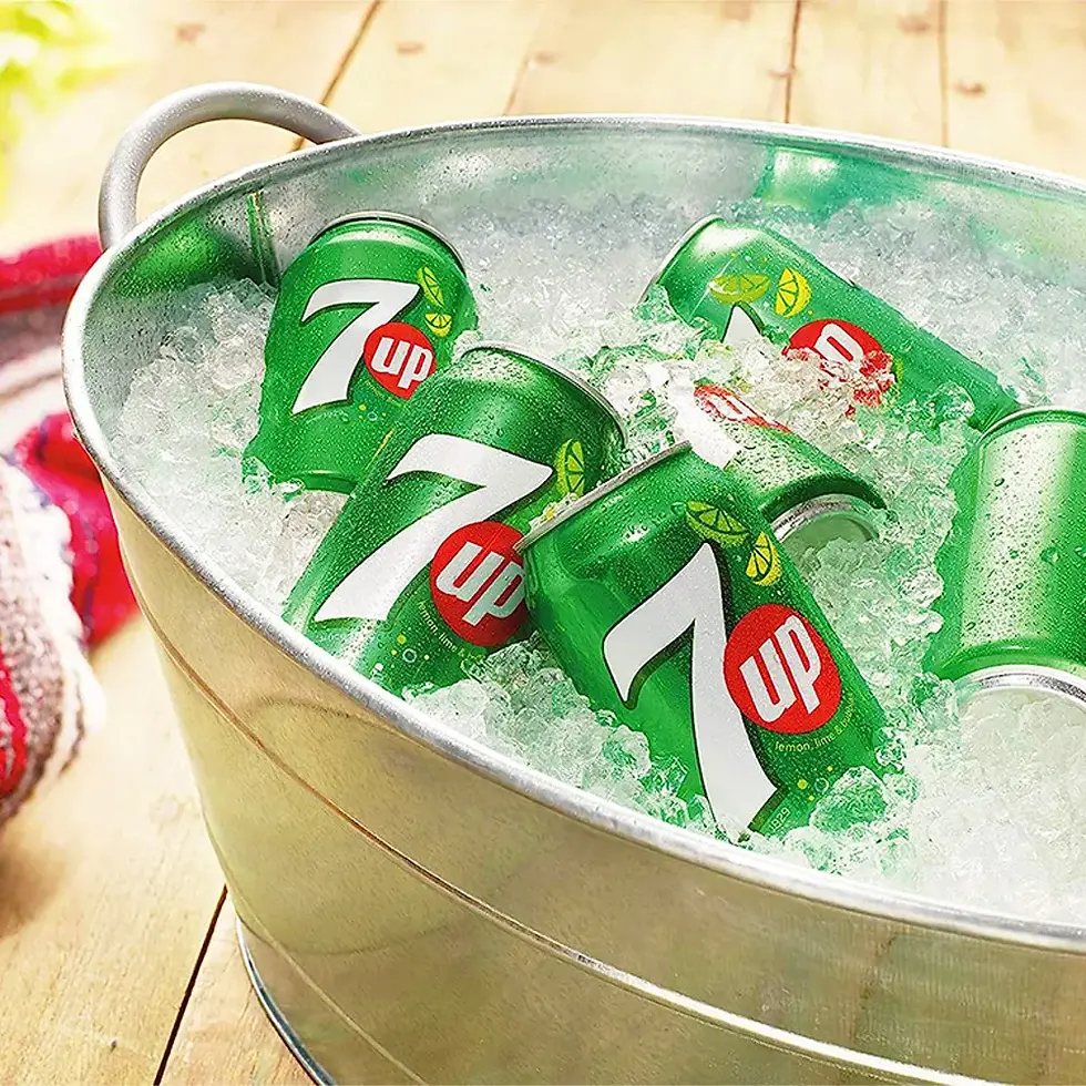 Thumbnail: 7UP x 330ml Cans Filled with Ice in a Cooler