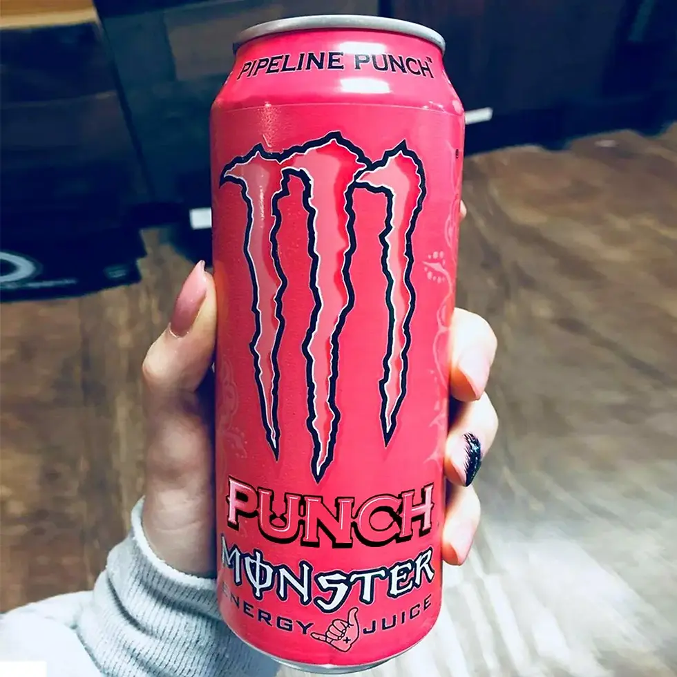 Thumbnail: A Person Holding a Monster Energy Pipeline Punch x 500ml Can