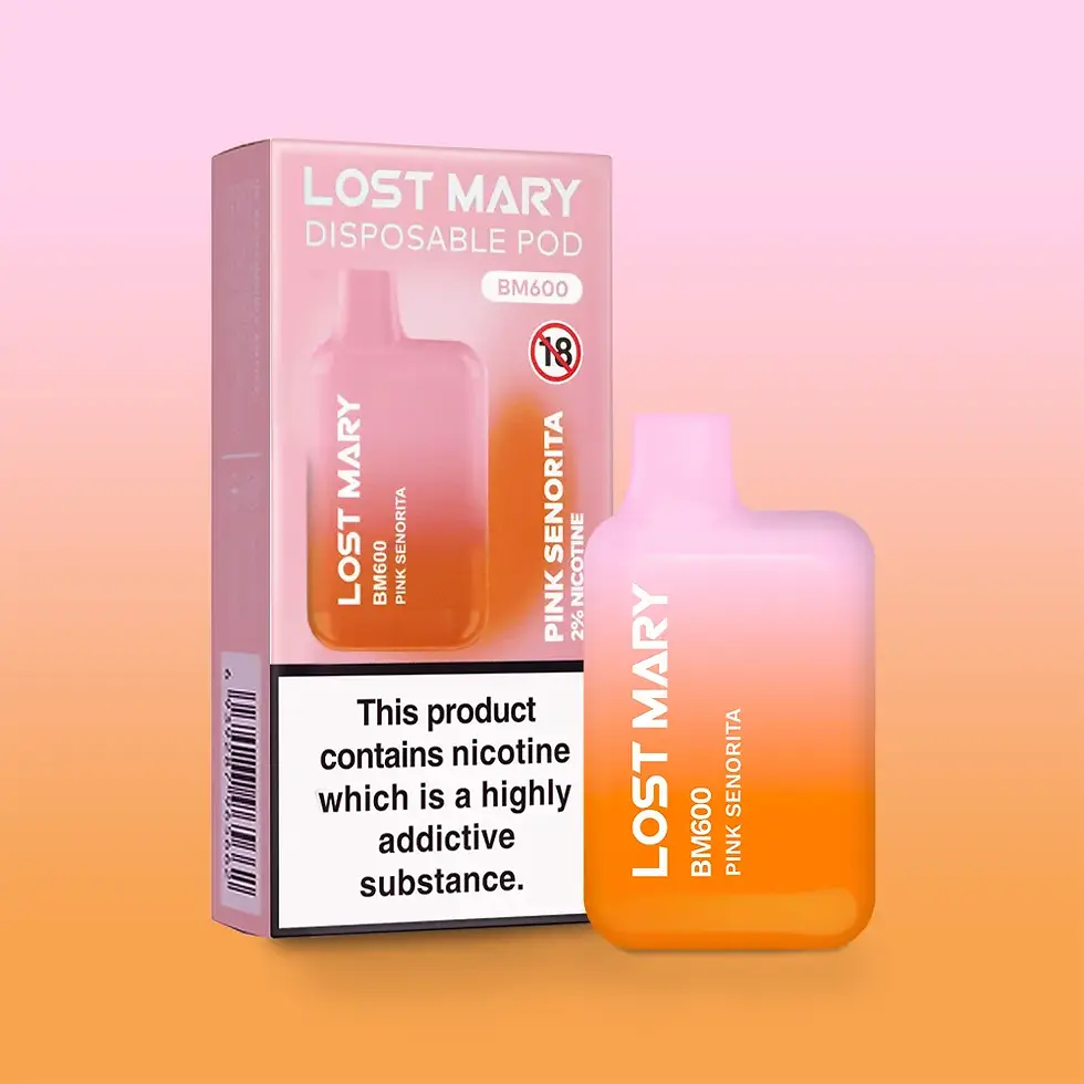 Thumbnail: LOST MARY BM600 - PINK SENORITA x 20mg Vape with Box