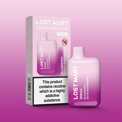lost mary bm600 blueberry sour raspberry Blueberry Raspberry Lost Mary BM600 Disposable main image 0