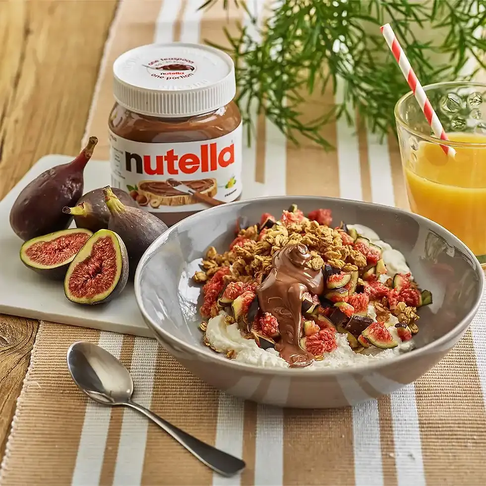 Thumbnail: Breakfast with Nutella Hazelnut Chocolate on the Table