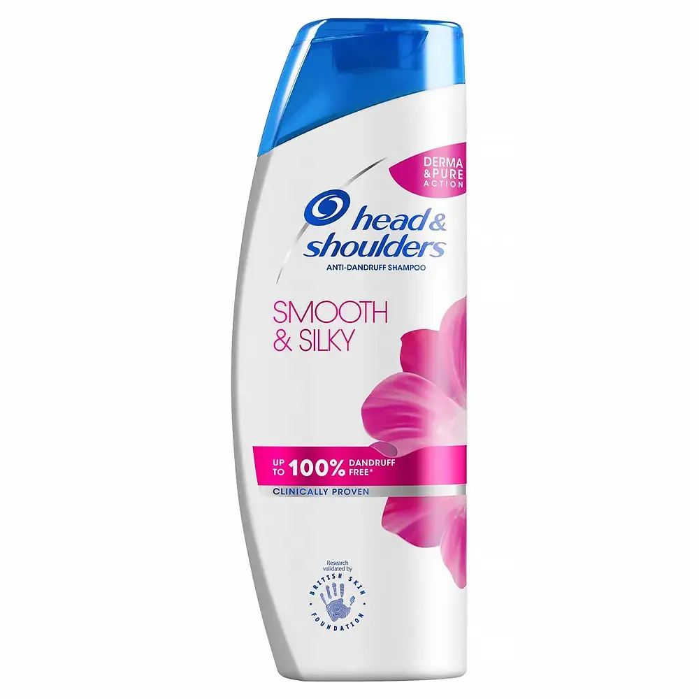 Head & Shoulders Smooth & Silky Shampoo, 250ml Bottle