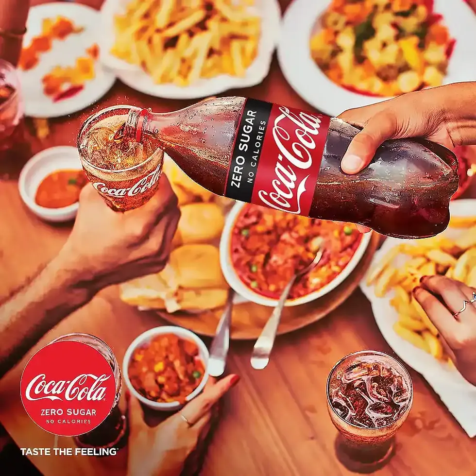 Thumbnail: A Person Pouring Coca-Cola Zero Sugar into a Glass