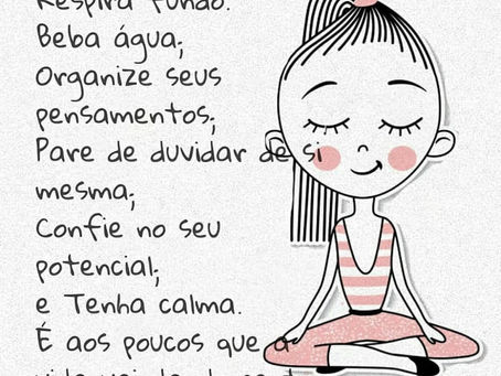 Colocando o sono no lugar - Respira fundo e beba água