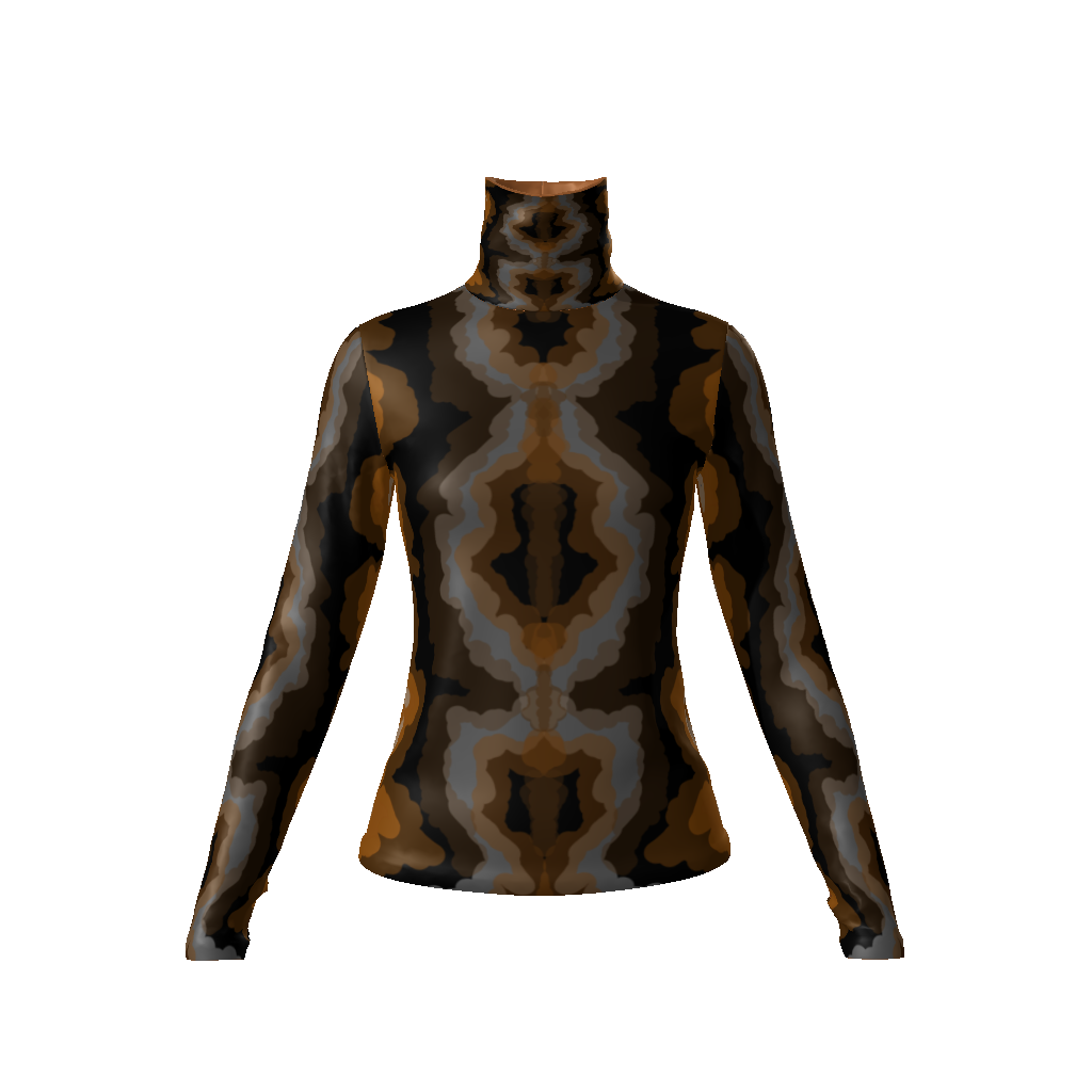 All-Over Print Women's High Neck Top