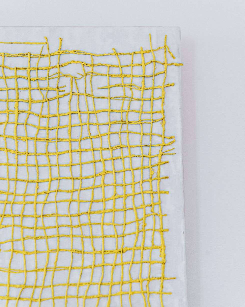 Miniature : Trame de vie jaune mimosa