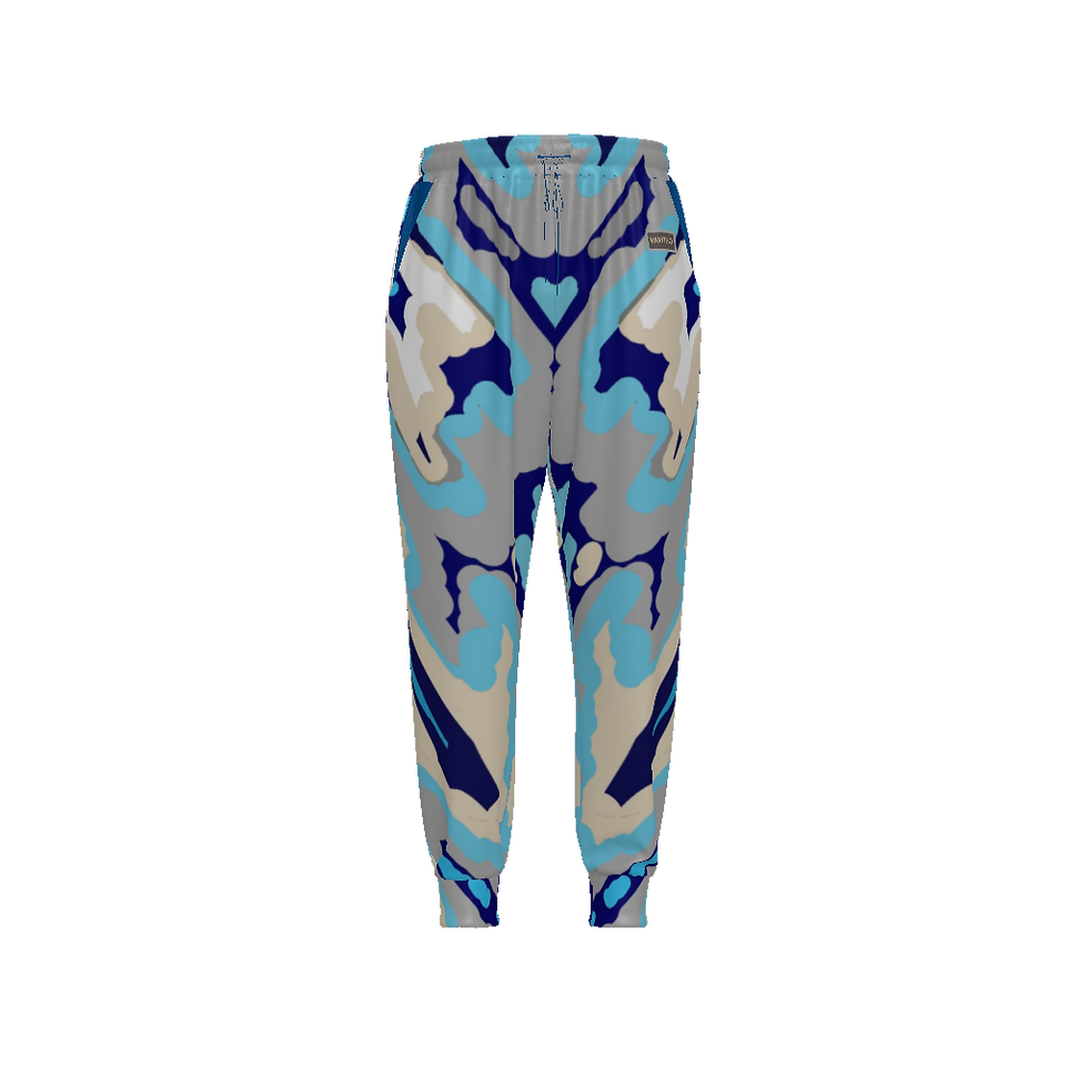 Thumbnail: All-Over Print Unisex Drawstring Waist Joggers