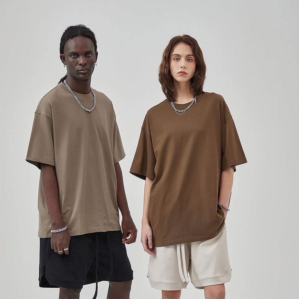 Thumbnail: Streetwear Unisex Heavyweight Loose Fit FOG T-Shirt