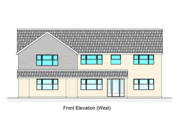 architect plans outlining a double storey side extension