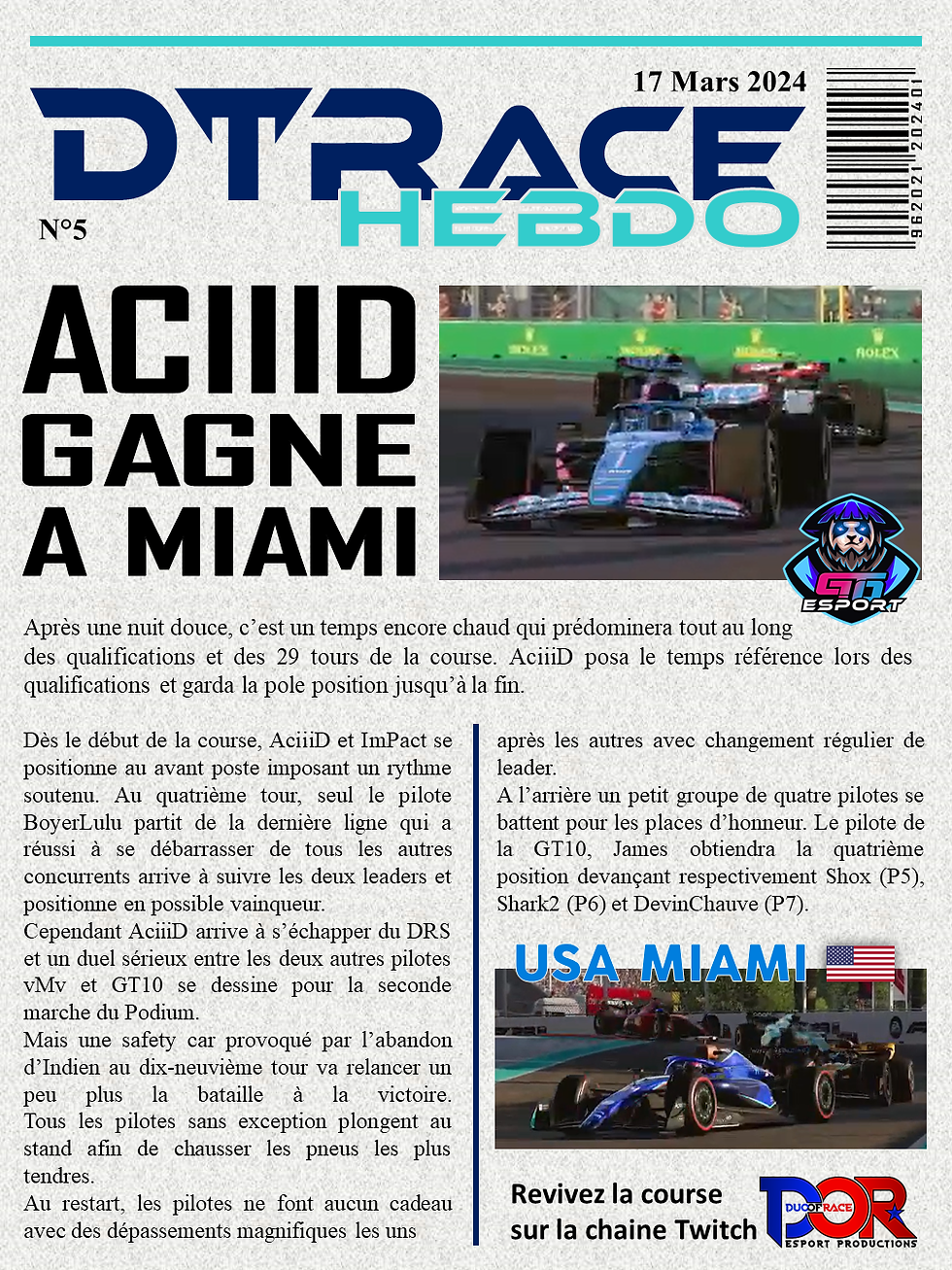 AciiiD gagne à Miami