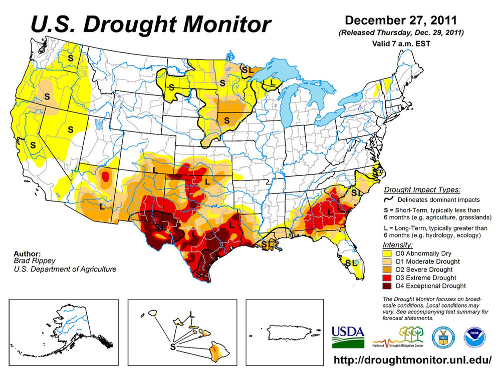 USDA Worksheet and 2021 Drought Outlook
