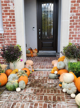 front porch pumpkins