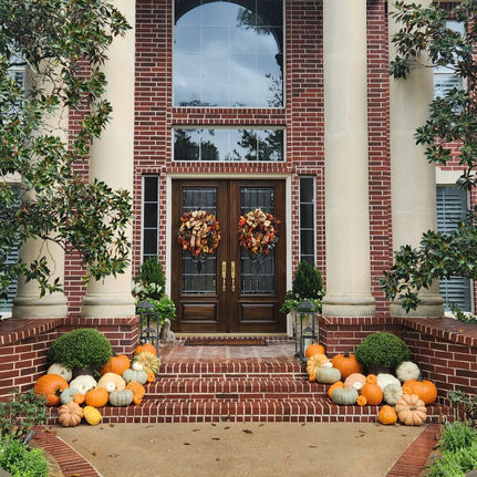 front porch pumpkins