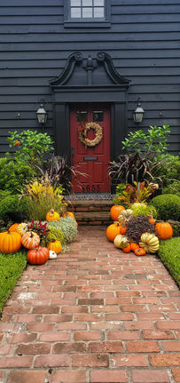 front porch pumpkins