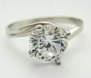 Anello solitario mod. Valentino con zircone da 7 mm. e 4 griffes in ORO 18KT
