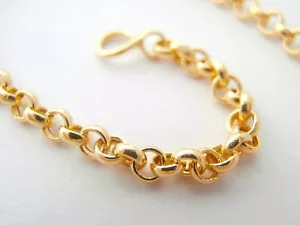 Bracciale rolò lunghezza cm. 20 larghezza mm. 2 in oro giallo 18 kt. (750)