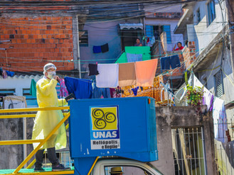 Ação busca conscientizar os moradores de Heliópolis sobre os riscos do novo coronavírus
