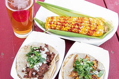 tacos and corn