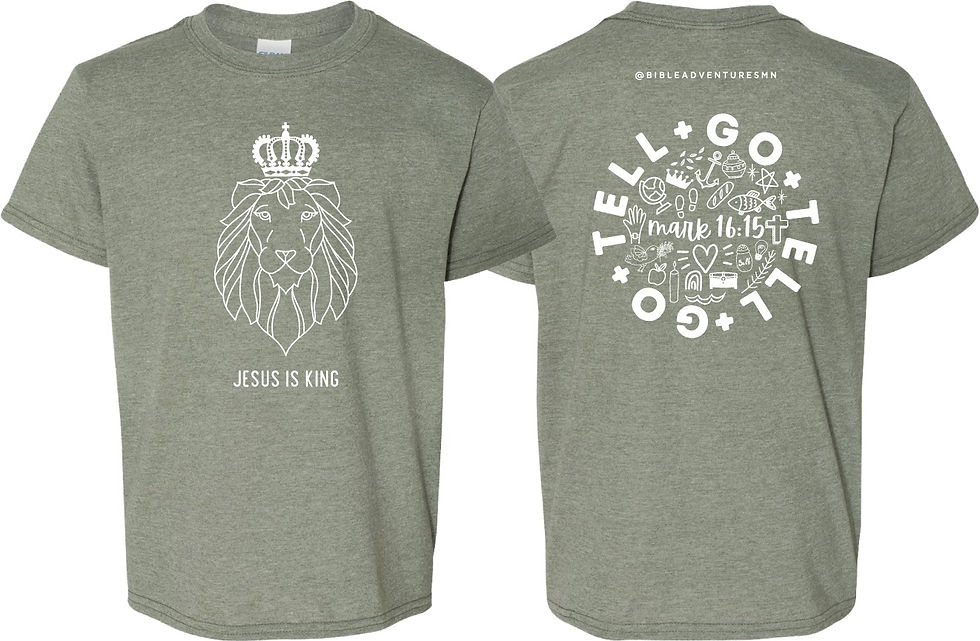 Thumbnail: Jesus Is King Tee (Youth + Adult)