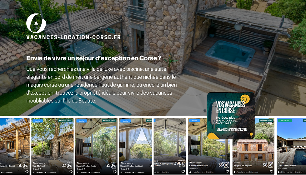 Vacances location corse villa prestige luxe