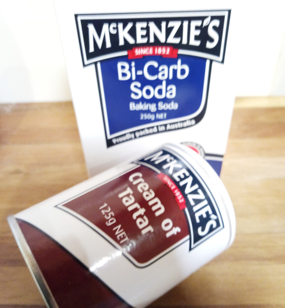 Make S.R Flour with bicarb and cream of tartat
