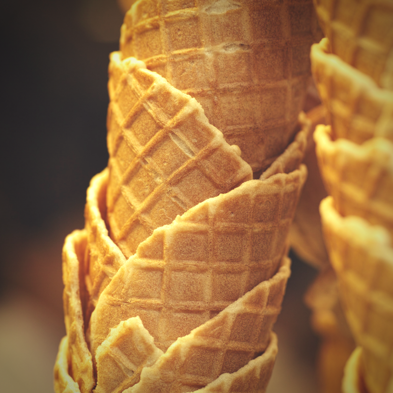 Use ice cream cones instead of party bags for a green option