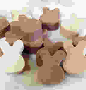 Homemade Chocolate soap for easter gifts