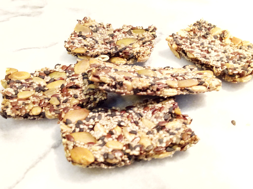 Zero waste seedy crackers
