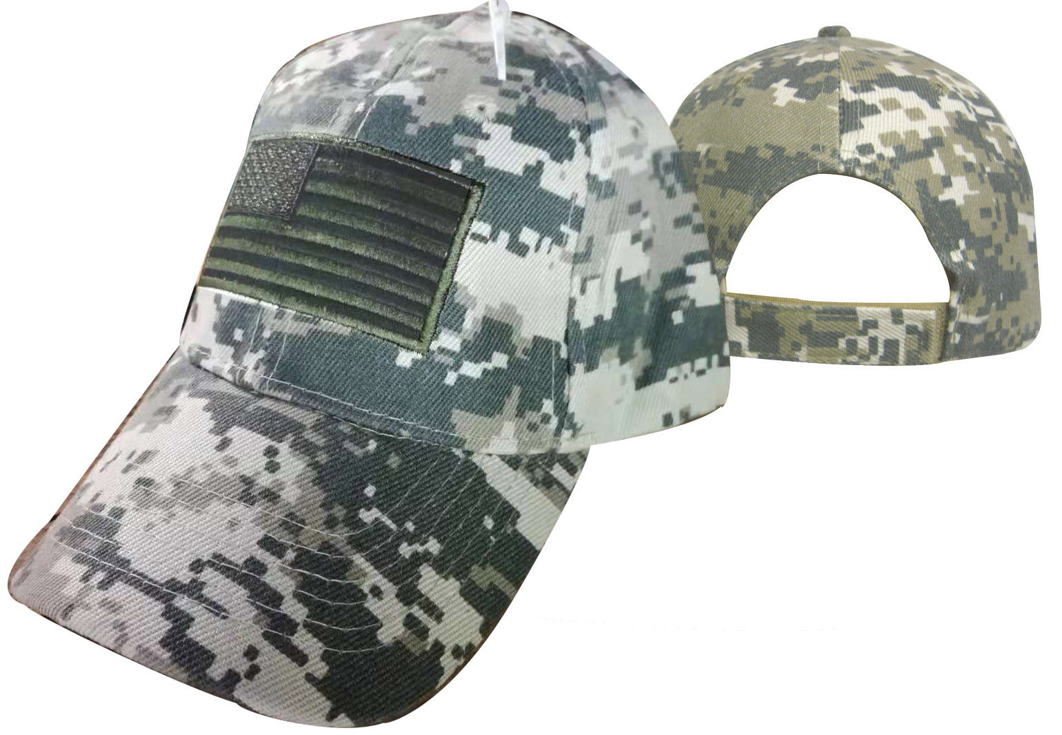 Tactical Cap Digital Camo dark green flag