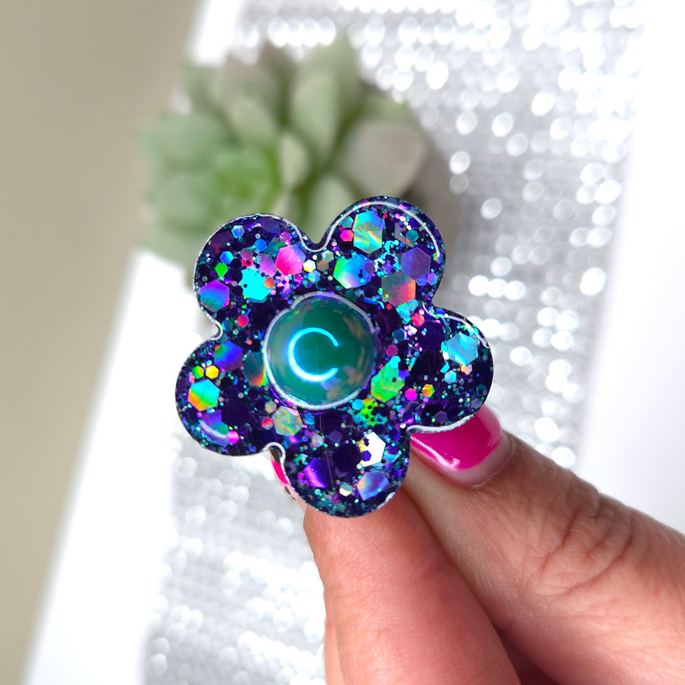 Miniature : Flor - Bague fleur en résine