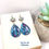 Miniature : Lamia - Boucles d'oreille goutte en acier 