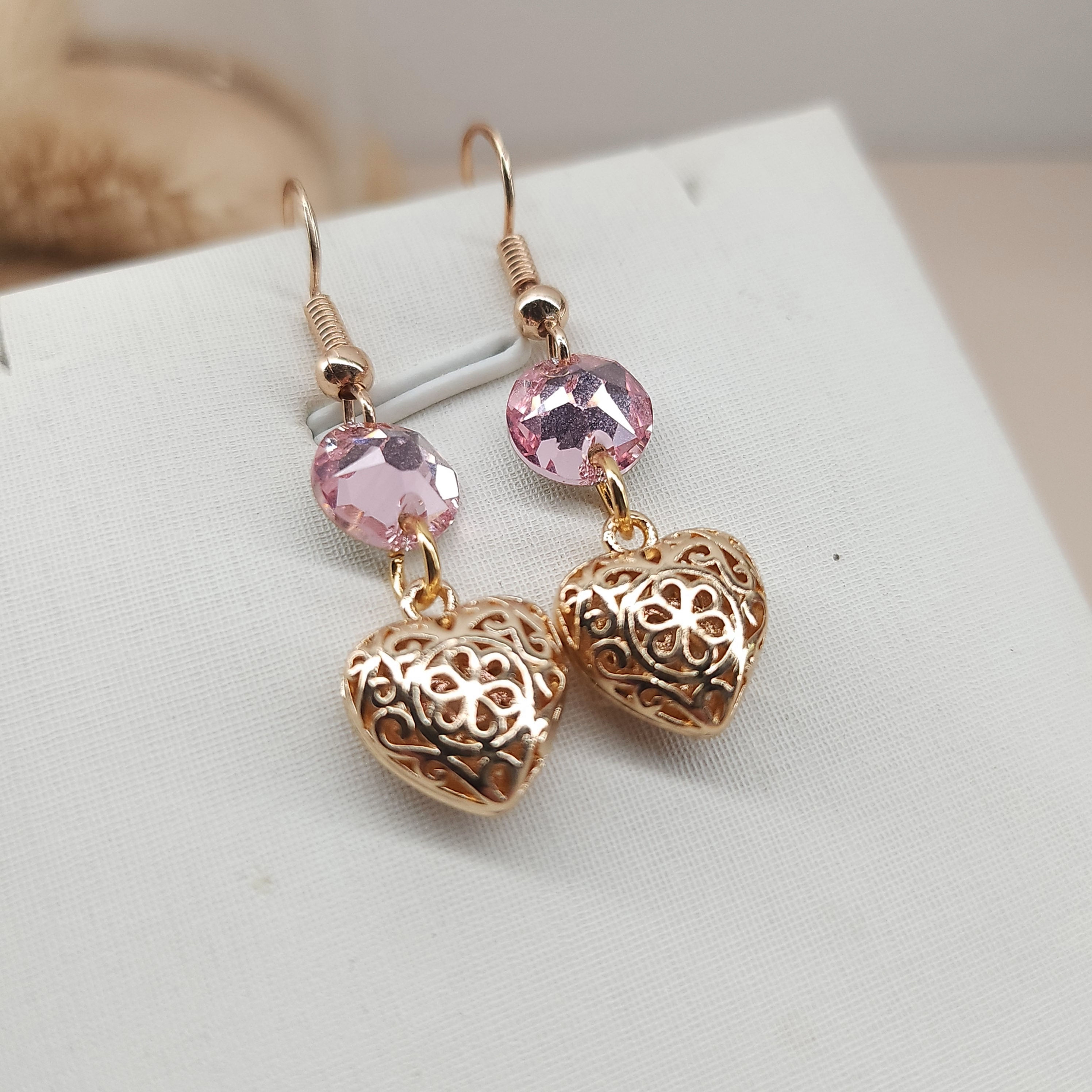 Boucles d'oreille en laiton - Les amoureuses