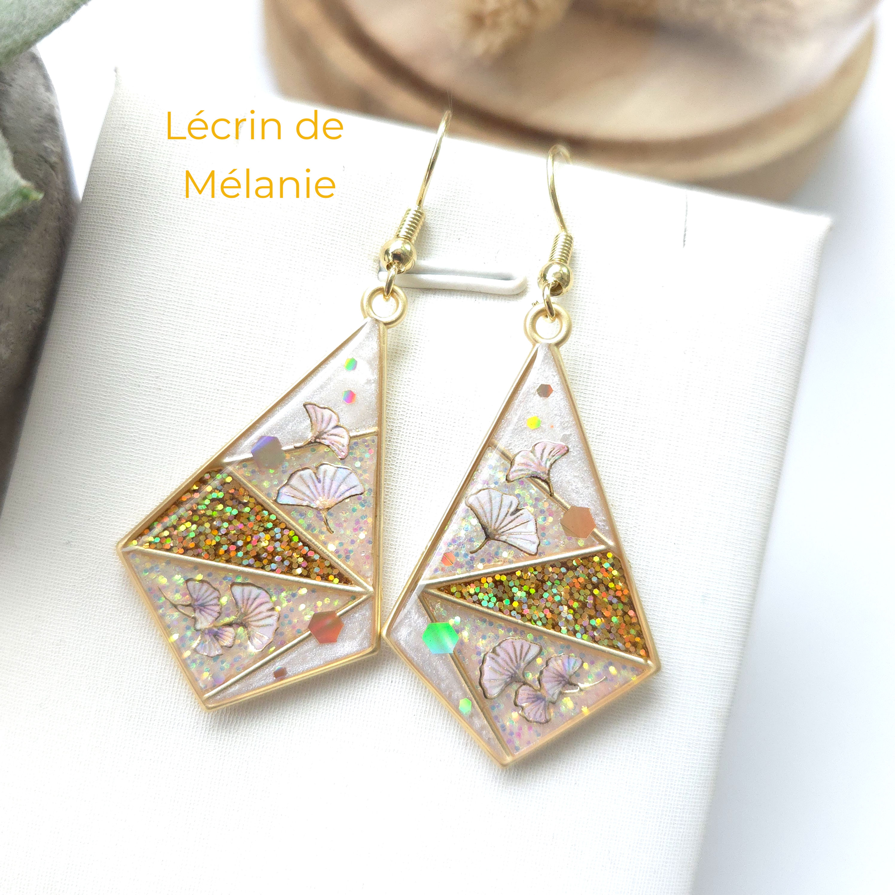 Cerf-volant - Boucles d'oreille résine