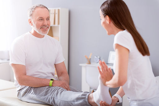 Sesión de fisioterapia