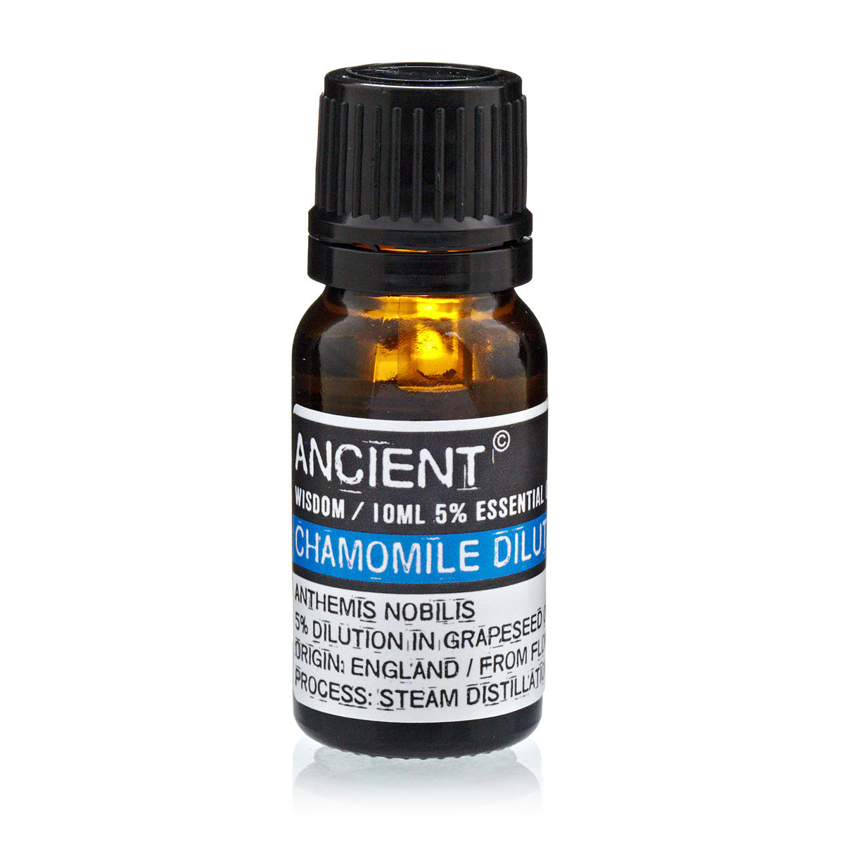 10 ml d’huile essentielle de camomille romaine (diluée)