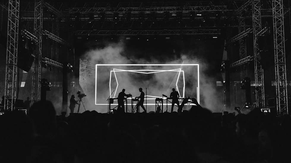 band performance on stage