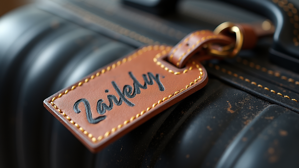 Crafting Elegance: Personalized Luggage Tags for the Discerning Traveler