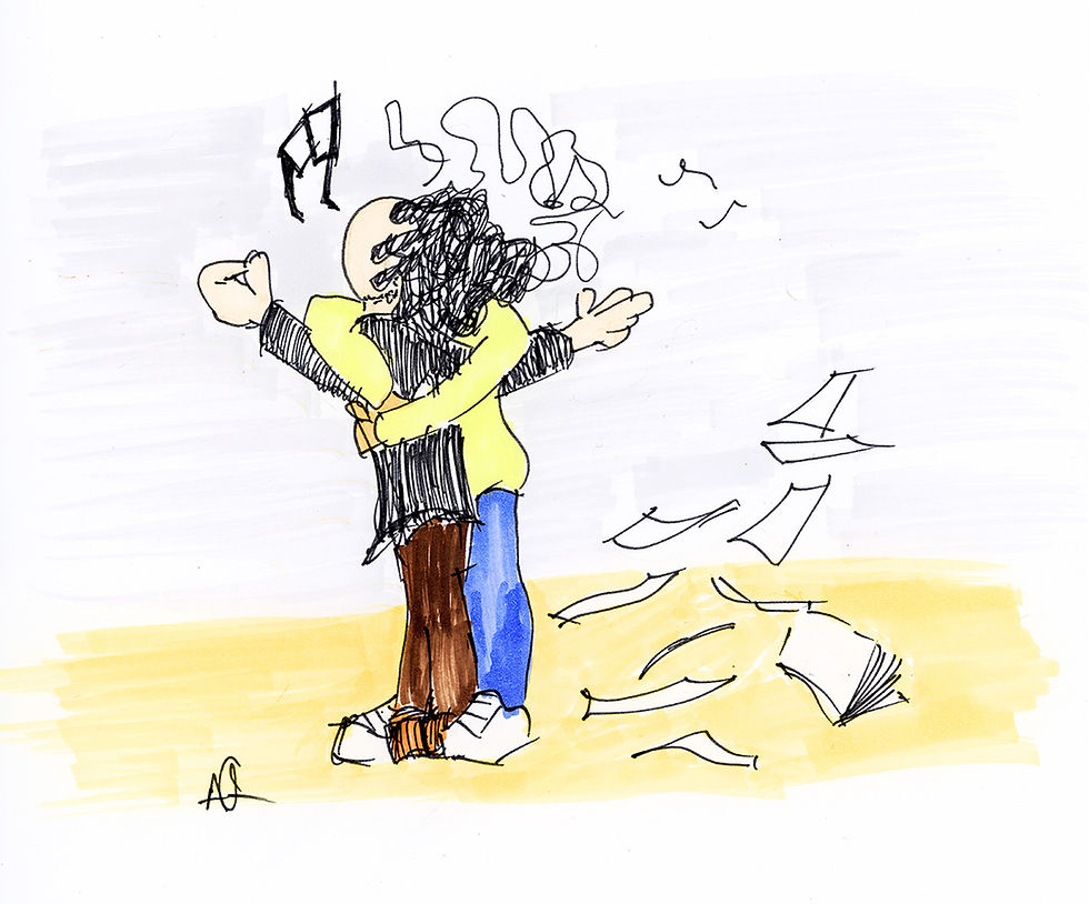 Een stoere puber wil eigenlijk gewoon een knuffel