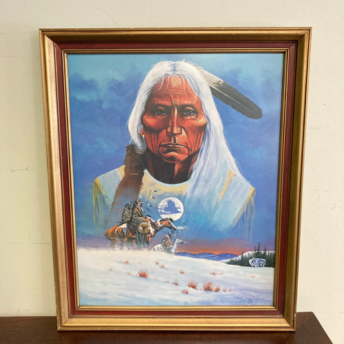 One with the spirit by Daniel long soldier artwork estatesales