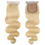 Thumbnail: 10A #613 Blonde Body Wave 3 Bundles with 4“x 4" Transparent Closure 100% RawHair
