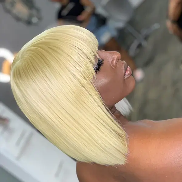 Thumbnail: 613 Blonde Straight Bob Wig with Bang