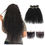 Thumbnail: 4x4 Kinky Curly Transparent Lace Closure 12A Brazilian Virgin Hair 1B Black