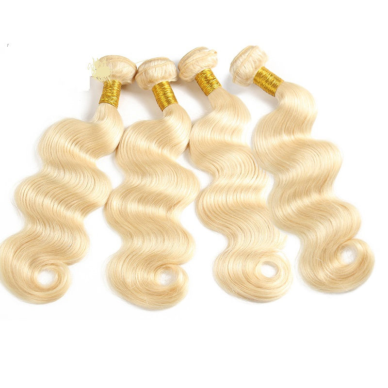 10A 4 Bundles #613 Blonde Body Wave Brazilian Virgin Hair